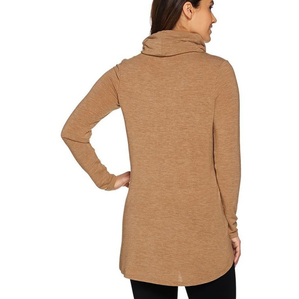 LISA RINNA CAMEL TAN BROWN SWEATER MEDIUM - Picture 2 of 5